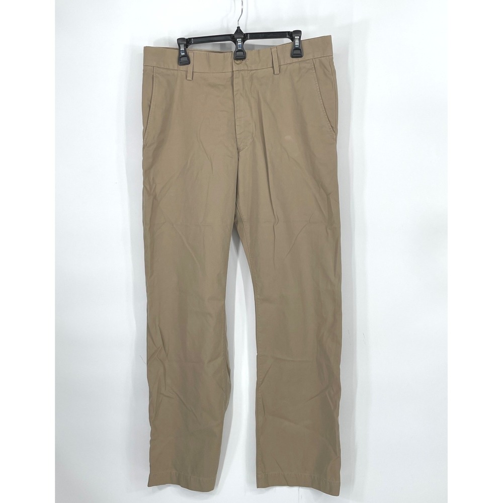 Banana Republic Mens Pants 35x34 Boot Cut Khaki Tan Chinos Cotton Preppy